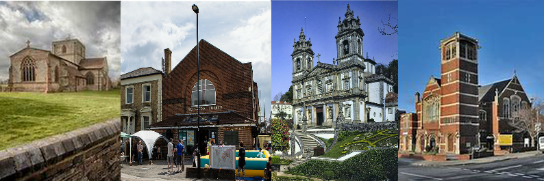 Picture of 4 churches