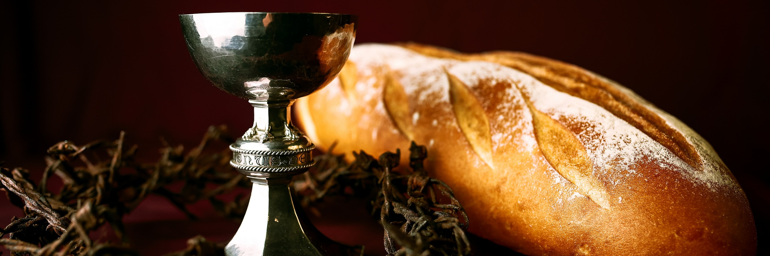 bread, cup & crown of thorns