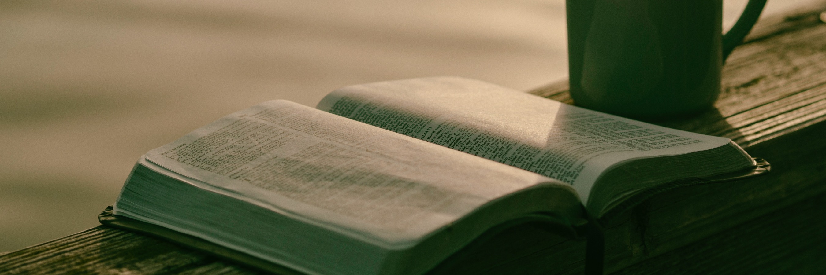 Bible and mug